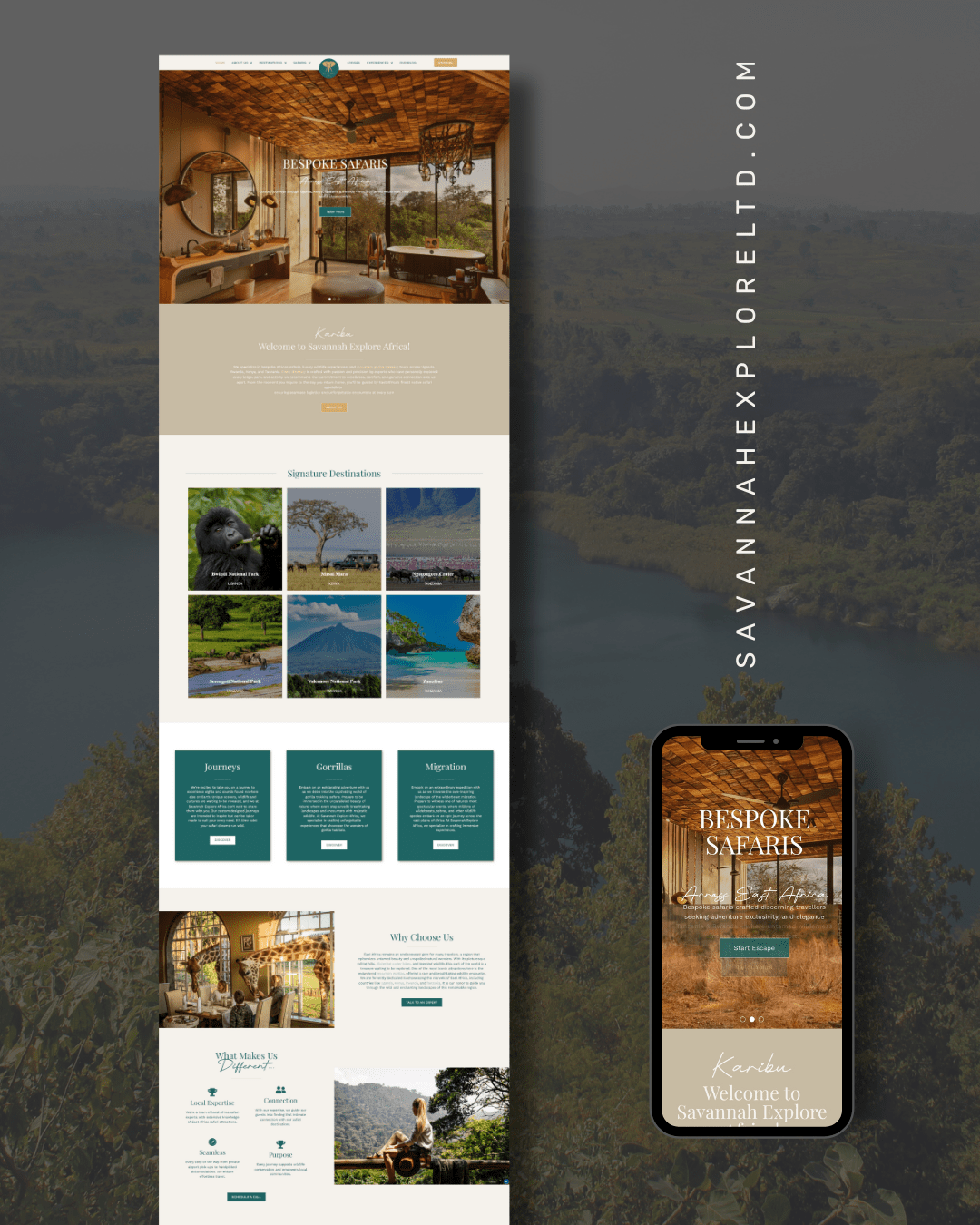 Savannah Explore website