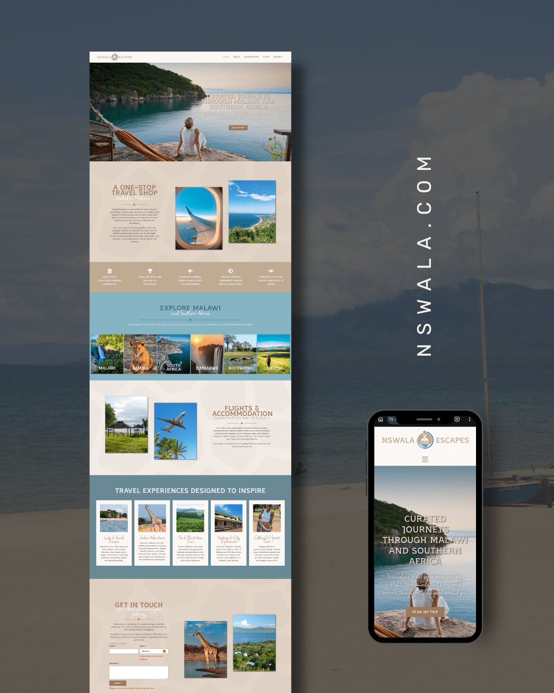 Nswala Escapes Travel Website